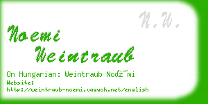 noemi weintraub business card